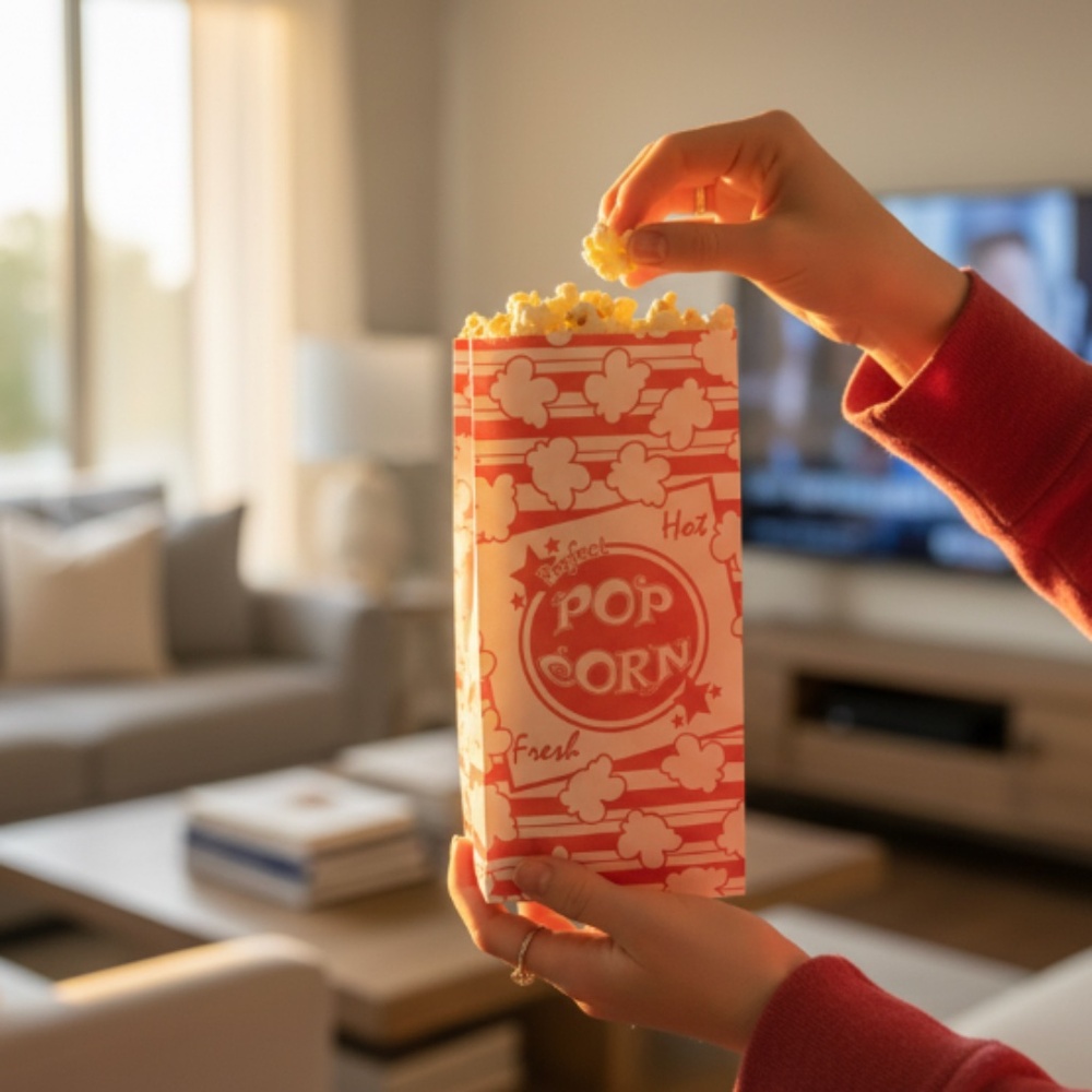 Movie Night Popcorn Bags – Single Serving (30 Per Pack)